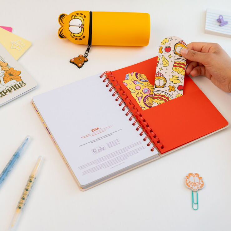 Agenda Escolar Erik A5 S/V Mult. 2026-2027 Garfield