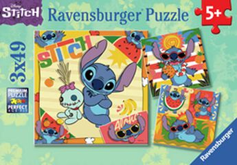 Puzle 3 X 49 peces Disney Stitch