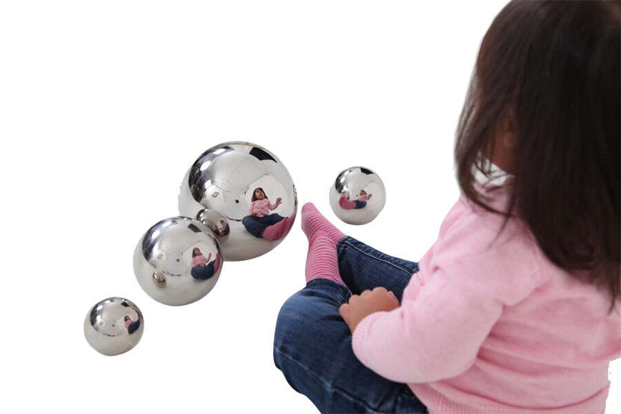 Bolas reflectantes sensoriales plata