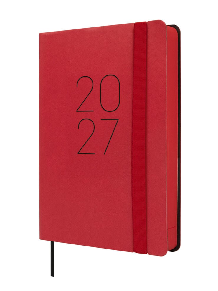 Agenda Finocam Flex Llisa D&iacute;a P&aacute;gina 2027 Catal&aacute;n Rojo