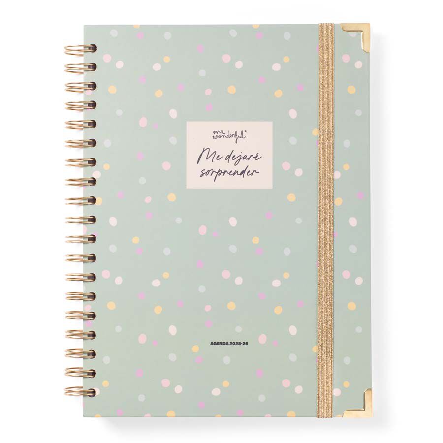 Agenda escolar Mr. Wonderful Office sem/vista cas 2025-26 Me dejar&eacute; sorprender