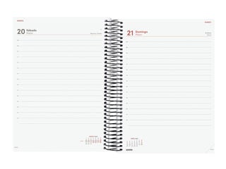 Agenda Finocam Year Dia P&agrave;gina 2027 Castell&agrave; Negre