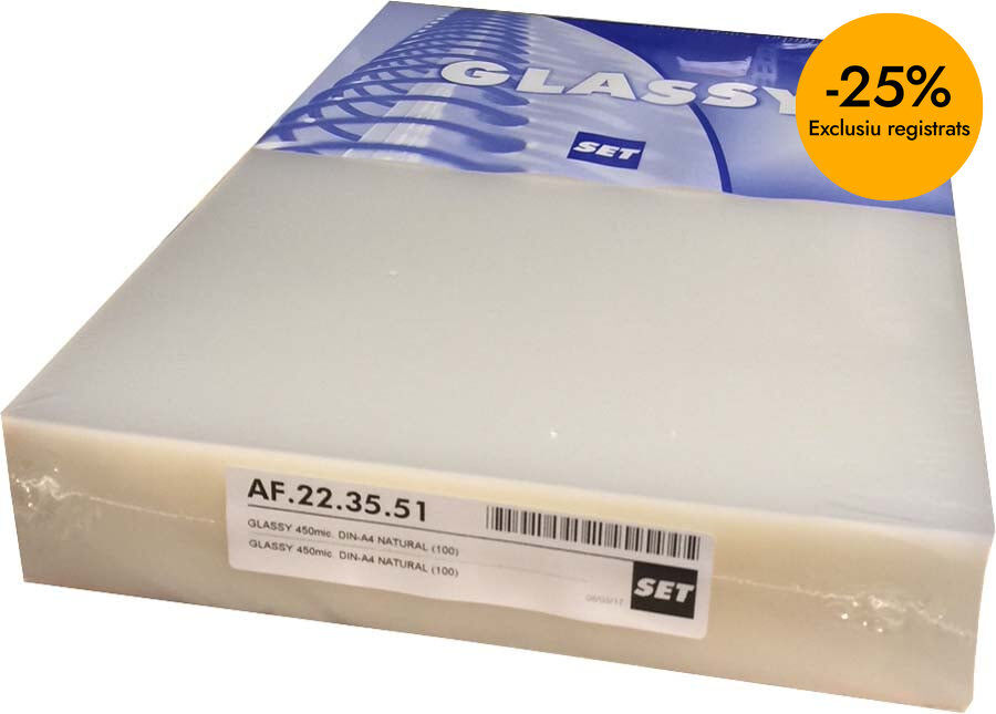 Tapas encuadernar PP transparente A4 450 micras 100u