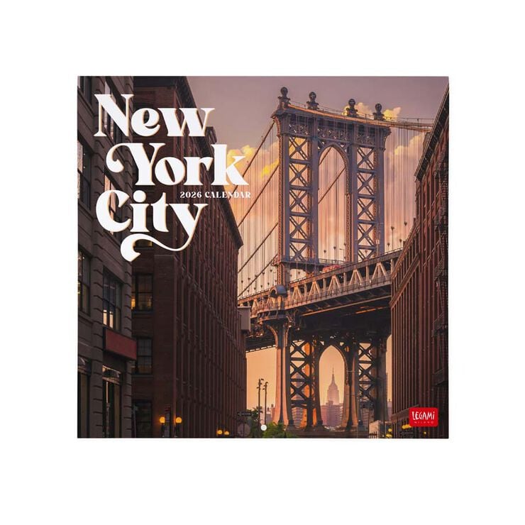Calendario pared Legami 30x29cm 2026 New York