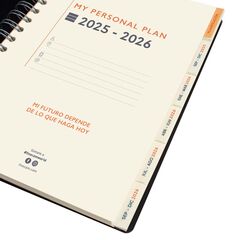 Agenda Finocam 16 meses Tempus 1/4 sem/vista vertical cas 2025-26 azul
