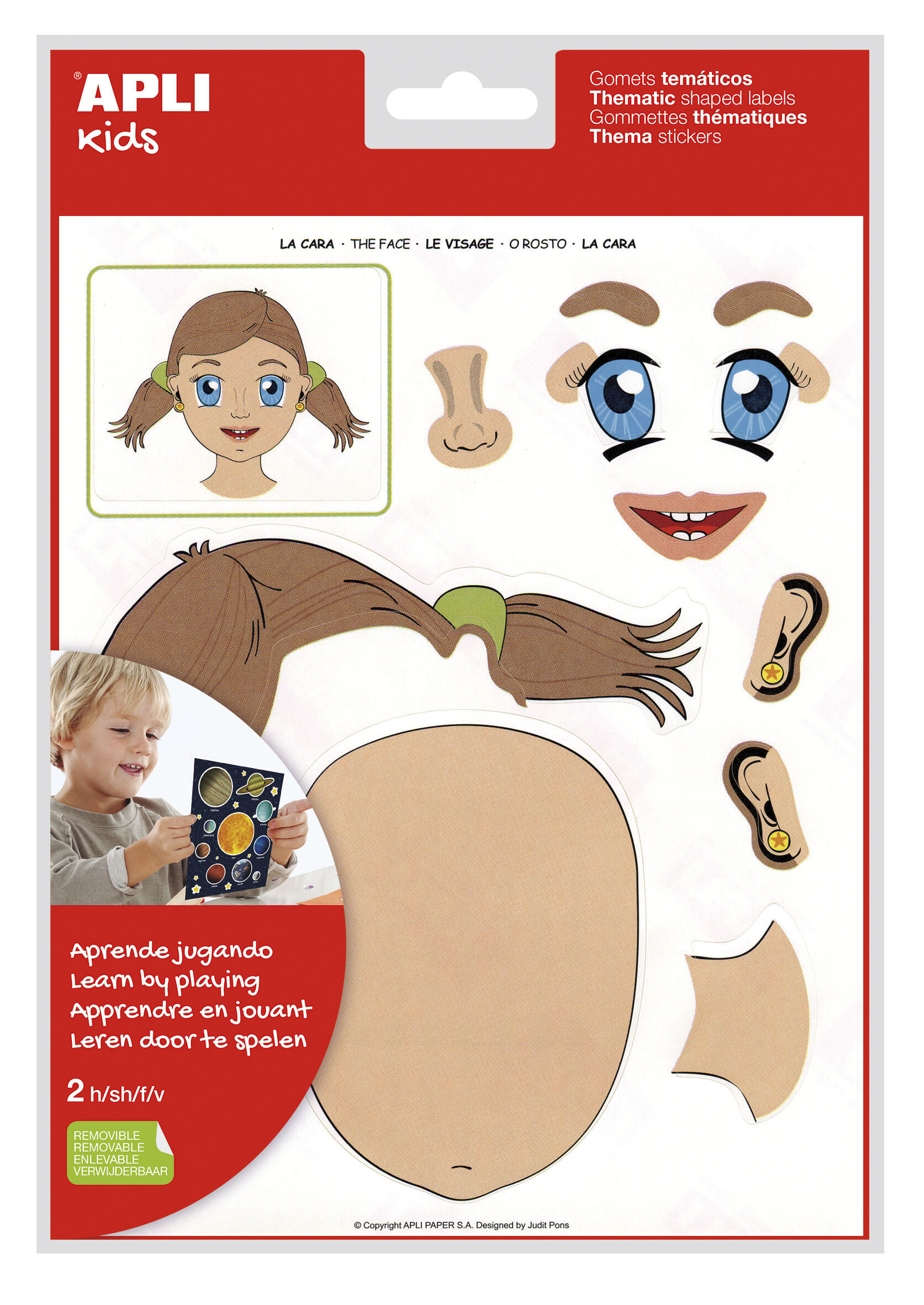 Gomets tem&agrave;tics Apli La Cara