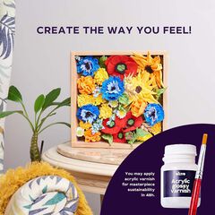 Marco madera DIY Oktoclay Flores Freedom