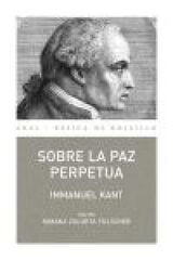 Sobre la paz perpetua Sobre la paz perpetua