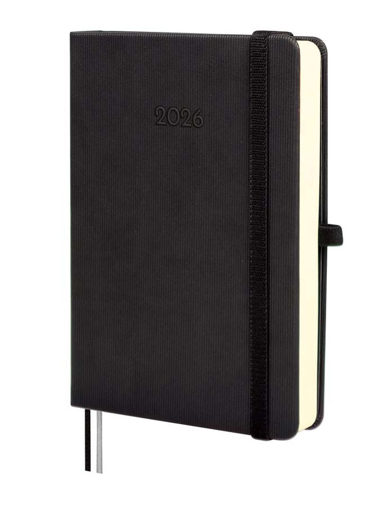 Agenda Finocam Textura M4 día/pág cat 2026 negro