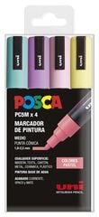 Retoladors Posca PC-5M 1,8-2,5mm Pastel 4 colors