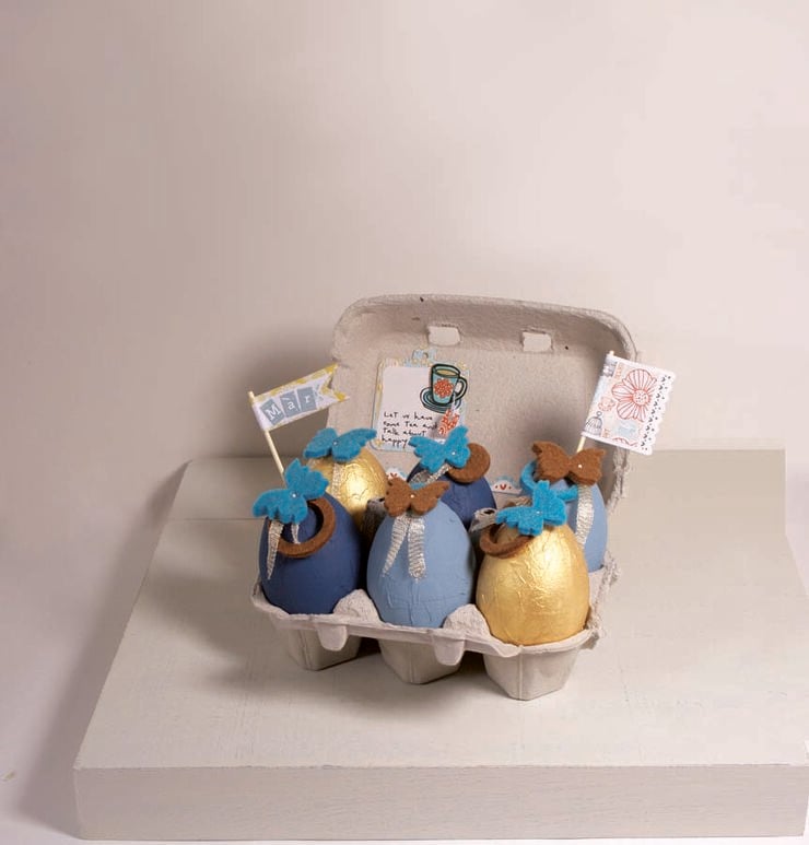 Ous de p&oacute;rex per Decorar 5,5x8cm Innspiro 6u