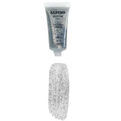 Maquillaje Gel Brillante metálico Glitter Alpino plata