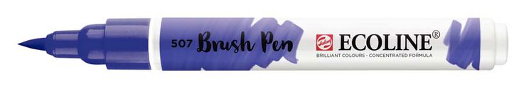 Rotulador Ecoline Brush Pen azul ultramar violeta 507