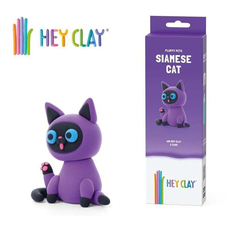 Plastilina Heyclay Gat Siam&egrave;s 3 pots