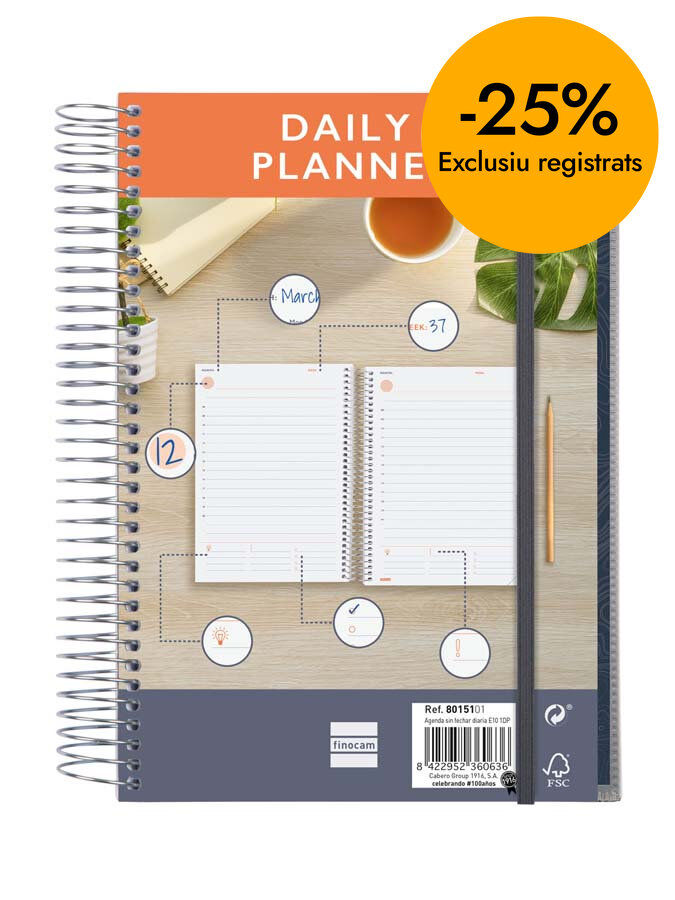 Agenda Espiral Infantil Finocam E10 D/P&aacute;gina Mul