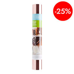 Iron-onFoil adhesivo metal 30x90cm rosa oro