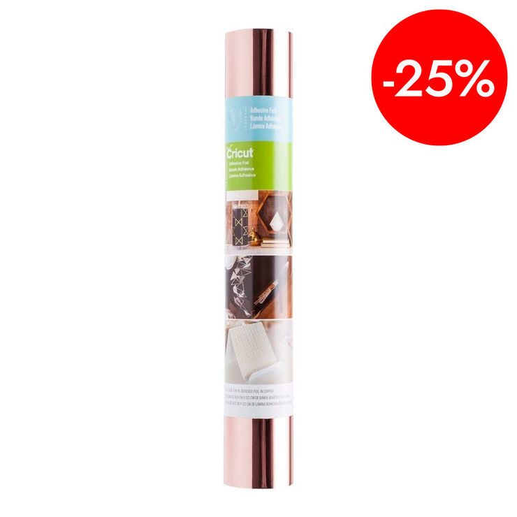 Iron-on Foil adhesiu metall 30x90cm rosa or