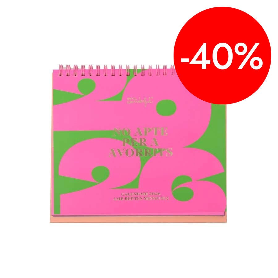 Calendari sobretaula 2026 cat No apte per a avorrits