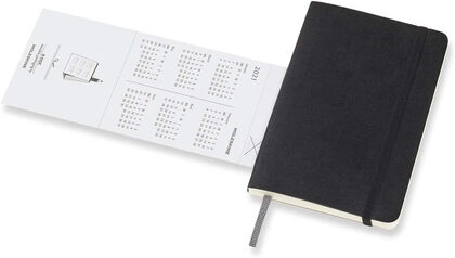 Agenda anual Moleskine Horizontal Soft Pocket 2021 Inglés Semana Negro Agenda anual Moleskine Horizontal Soft Pocket 2021 Inglés Semana Negro