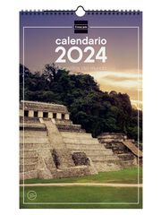 Calendario pared Finocam Esp 25X40 2024 Marav.Mundo cas