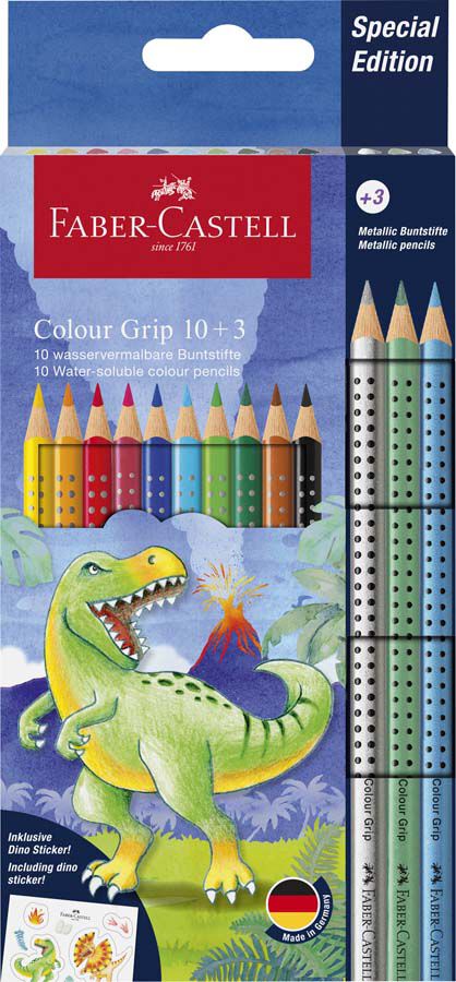 Llapis Faber-Castell Dinosaure Grip 10+3 colors
