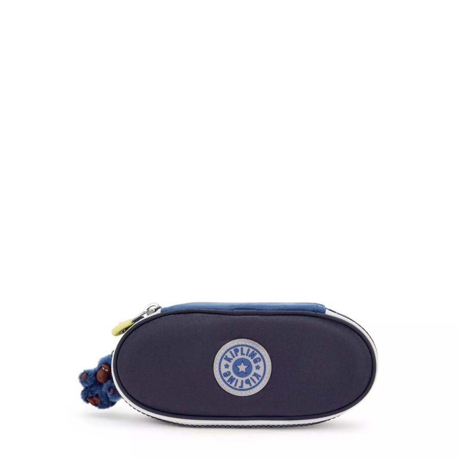 Estuche Kipling Oval Duobox Blue Tan Block