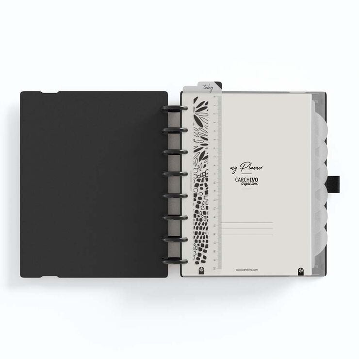 Planner Ingeniox setmana/vista A5 negre