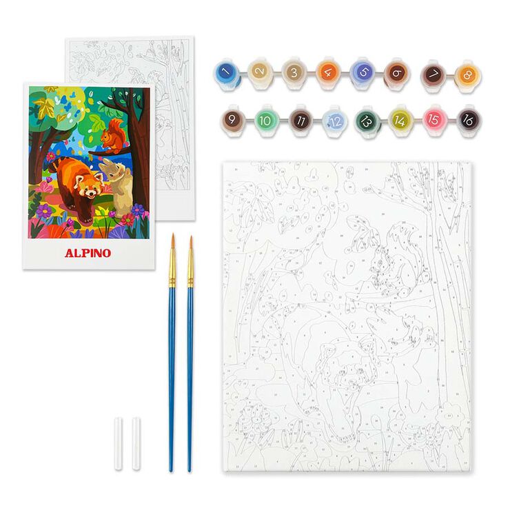 Pinta por números Alpino Forest