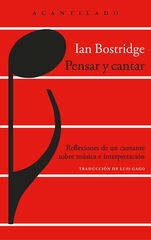 Pensar y cantar Pensar y cantar