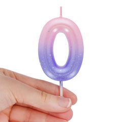 Vela Legami rosa/lila nº0