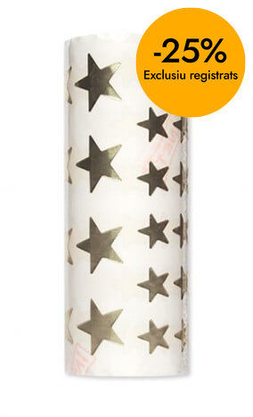 Gomets Estrella rollo oro