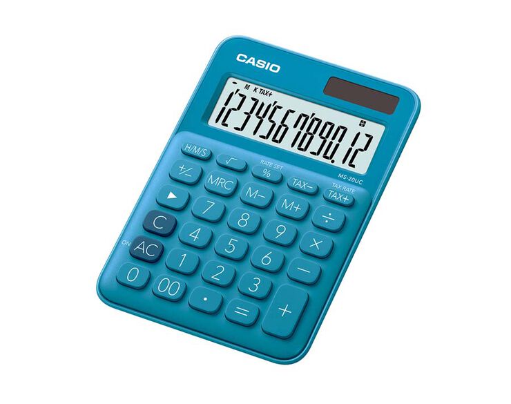 Calculadora Casio MS-20 UC azul