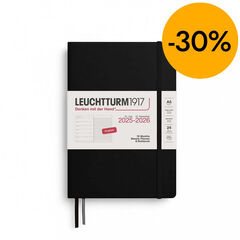 Agenda Planner 18 meses Leuchtturm A5 sem/vista 2026 negro