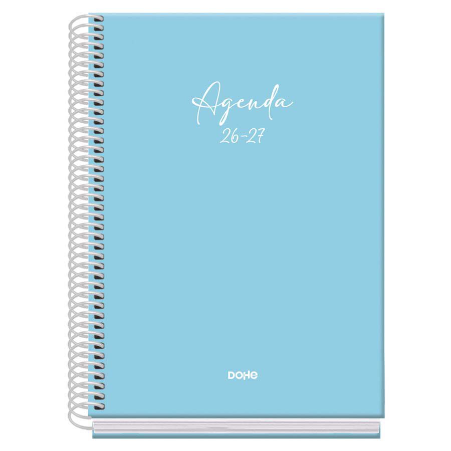 Agenda Escolar Dohe Espiral A5 sem/vista castellano 2026-2027 Serenity azul