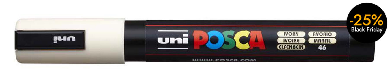 Rotulador Posca PC-5M 1,8-2,5mm marfil