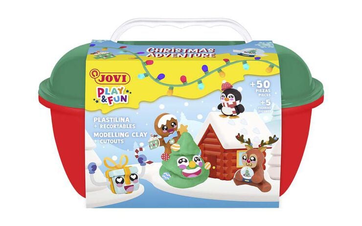 Cofre Plastilina Jovi Navidad Play & Fun
