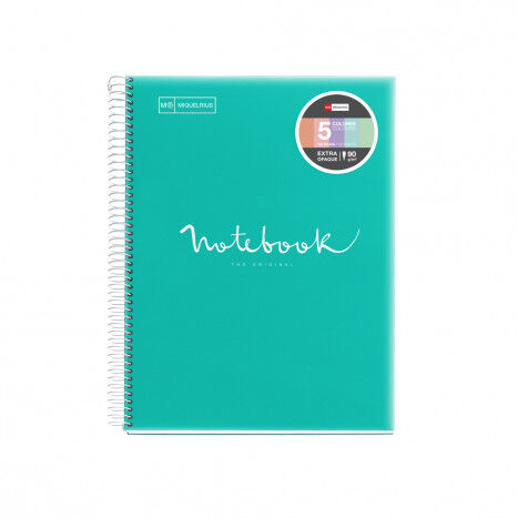 Notebook 5 Miquelrius&nbsp;Emotions A4 cuadr&iacute;cula 120h azul clar
