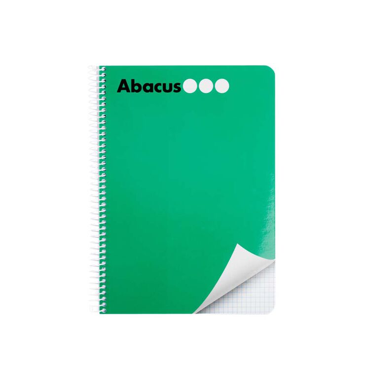 Libreta espiral Abacus A5 80 hojas raya horizontal lila
