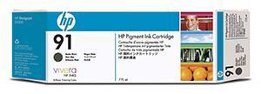 Cartucho original HP 91 negro mate - C9464A