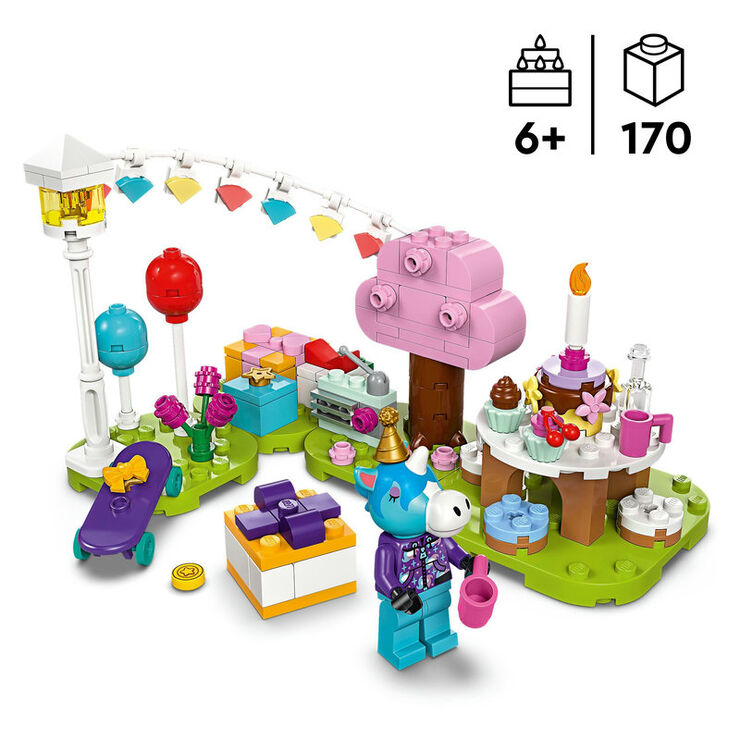 LEGO® Animal Crossing Fiesta de cumpleaños de Azulino 77046