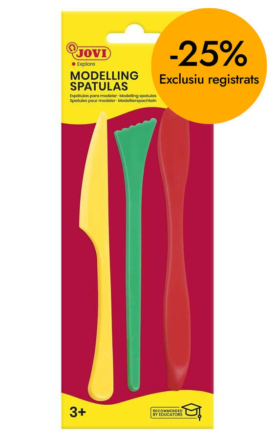 Esp&agrave;tules modelatge Jovi 3 peces