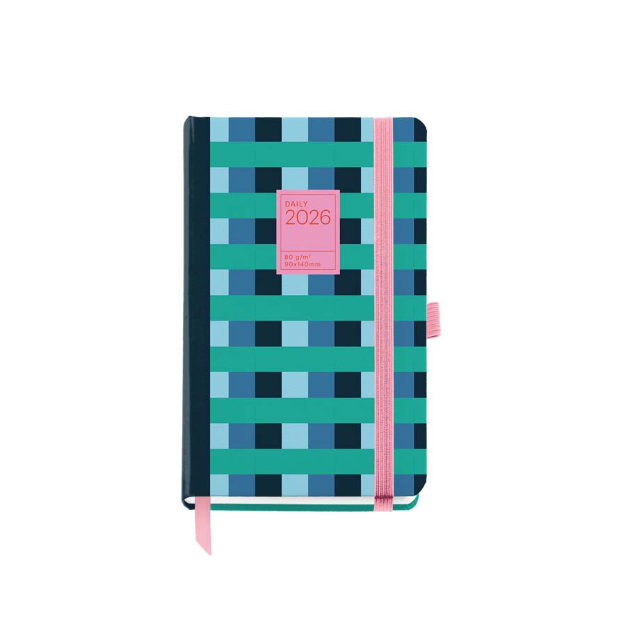 Agenda Miquelrius Passport 9x14 d&iacute;a/p&aacute;g catal&aacute;n 2026 Color Block