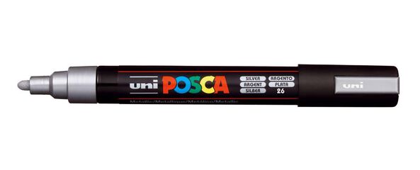 Retolador Posca PC-5M 1,8-2,5mm plata Retolador Posca PC-5M 1,8-2,5mm plata
