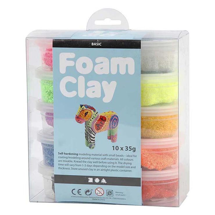 Foam Clay Creative 35g colors bàsics 10u