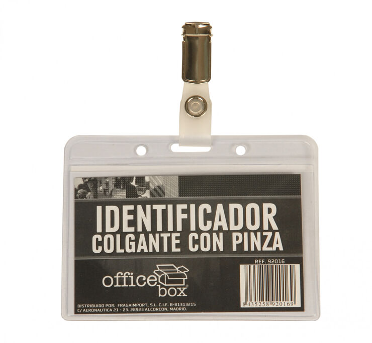 Identificador colgante con pinza Office Box