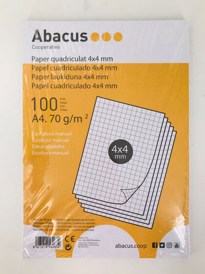 Paper Abacus A4 4x4 100 fulls