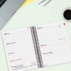 Agenda Escolar Finocam Esp.E10 D&iacute;a/P&aacute;gina Castellano 2026-27 Negro