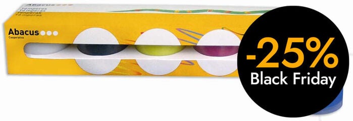 Témperas Abacus 40ml 5 colores