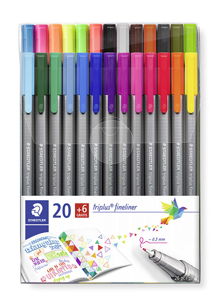 Rotuladores Triplus Fineliner Pen 26 colores