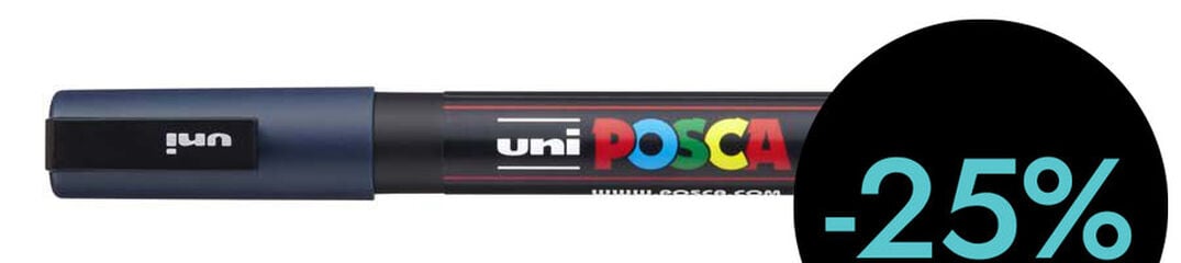 Rotulador Posca PC-3M 0,9-1,3mm azul marino